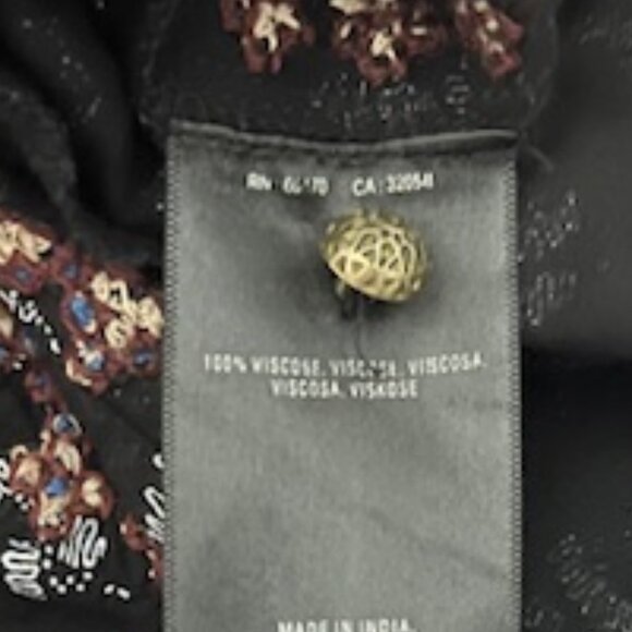 Vanessa Virginia Anthropologie Medium Embroidered Button Front 3/4 Sleev… - Picture 7 of 8